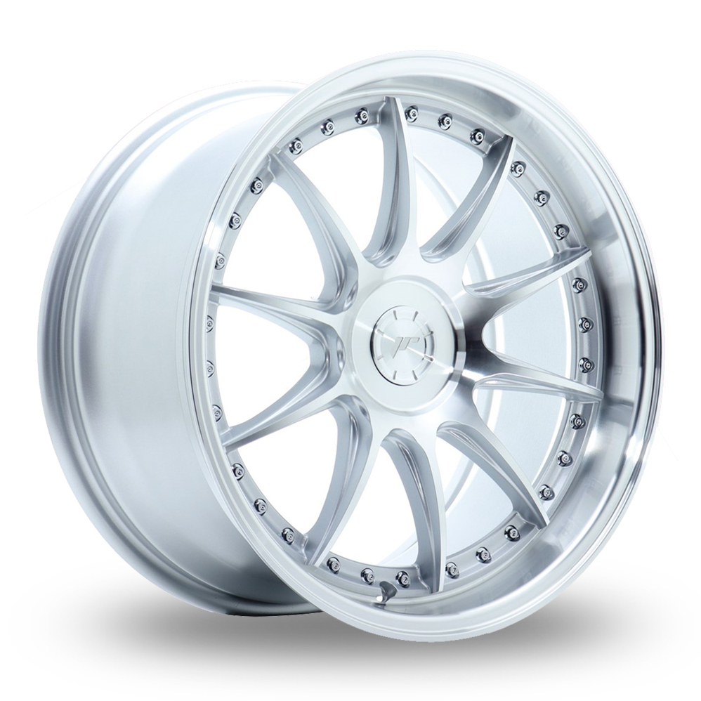 Japan Racing JR41 (8.5x19) (Custom Fitment) Silver Machined Face Alloy Wheels