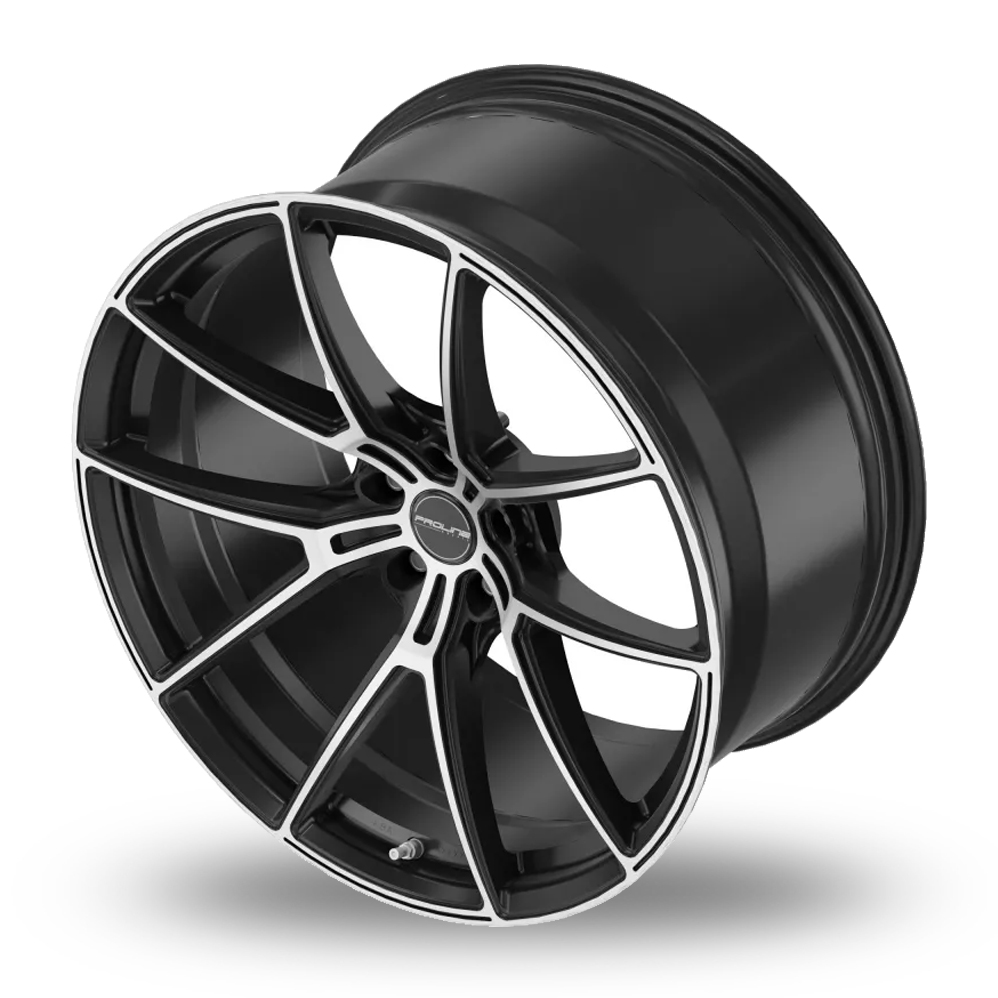 21" Proline PFR Forged Black Polished Alloy Wheels