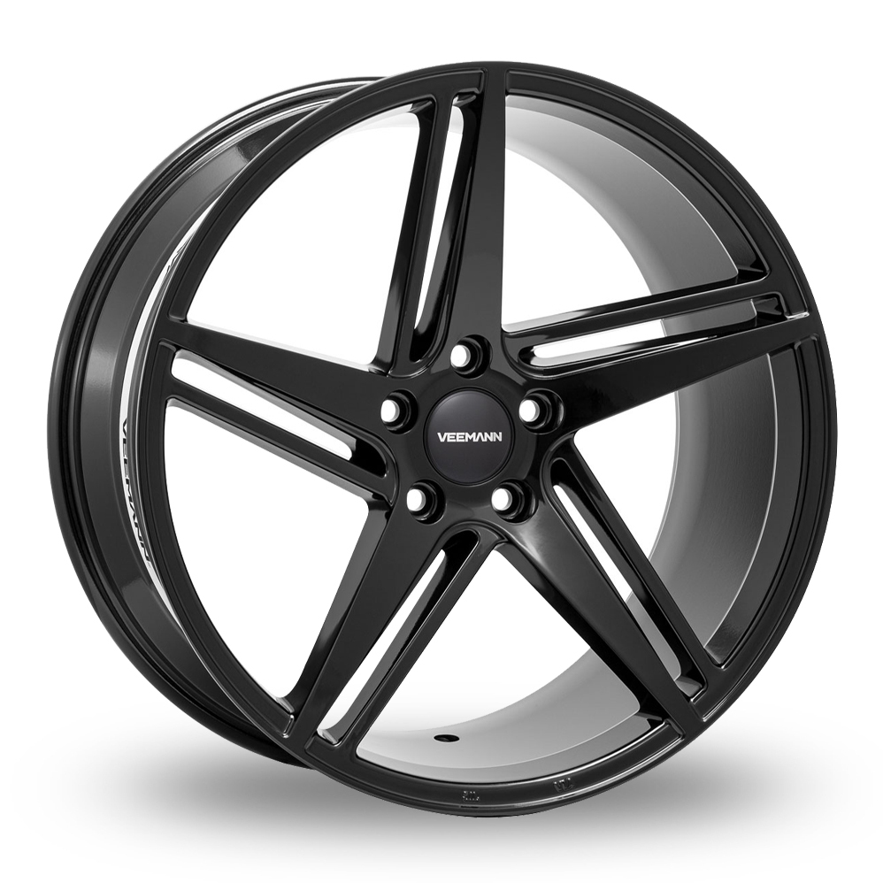 18" VEEMANN V-FS31 Gloss Black Alloy Wheels