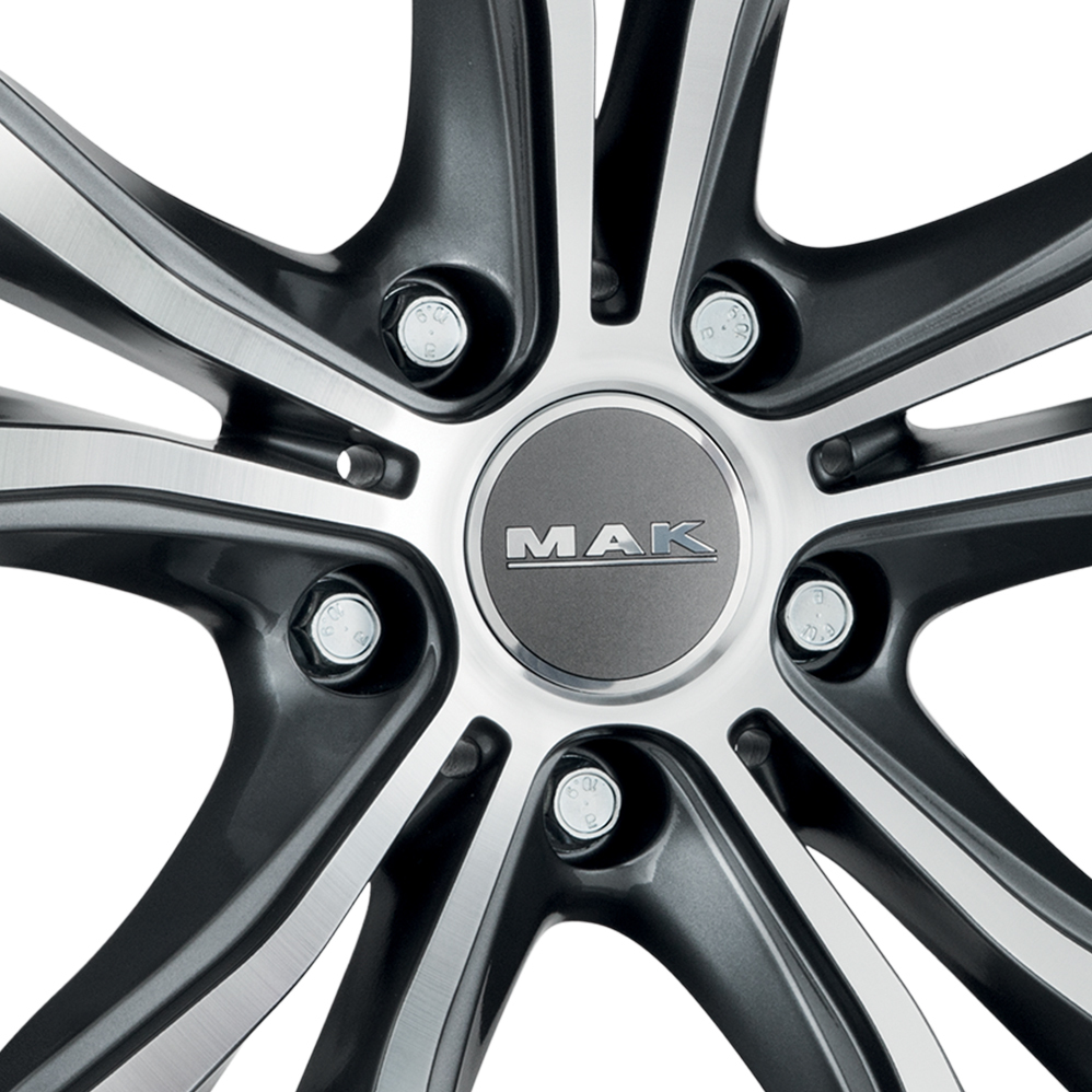 19" MAK X-Mode Gunmetal Mirror Alloy Wheels