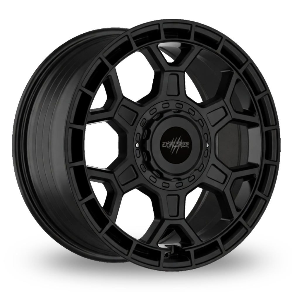 Wolfrace Explorer Black Wolf ONE Matt Black Alloy Wheels