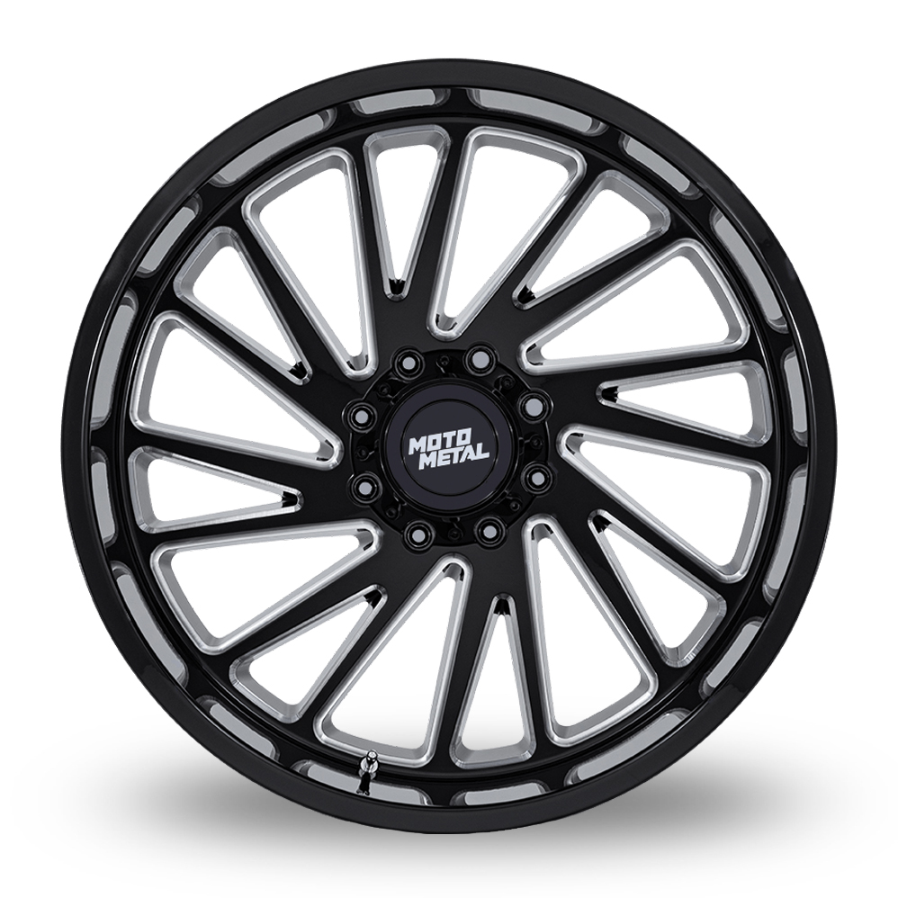 20" Moto Metal MO811 Combat (USA Warehouse) Gloss Black Milled Alloy Wheels
