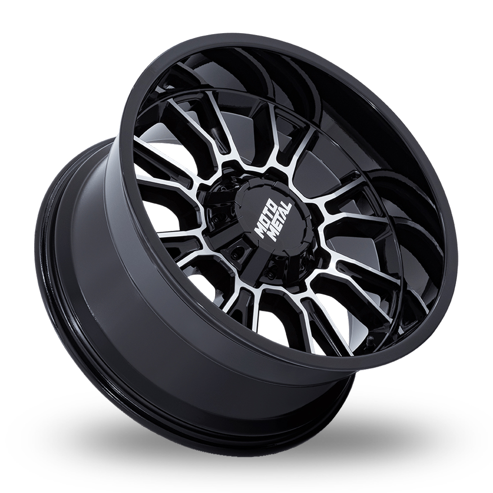 18" Moto Metal MO810 Legacy Gloss Black Machined Alloy Wheels