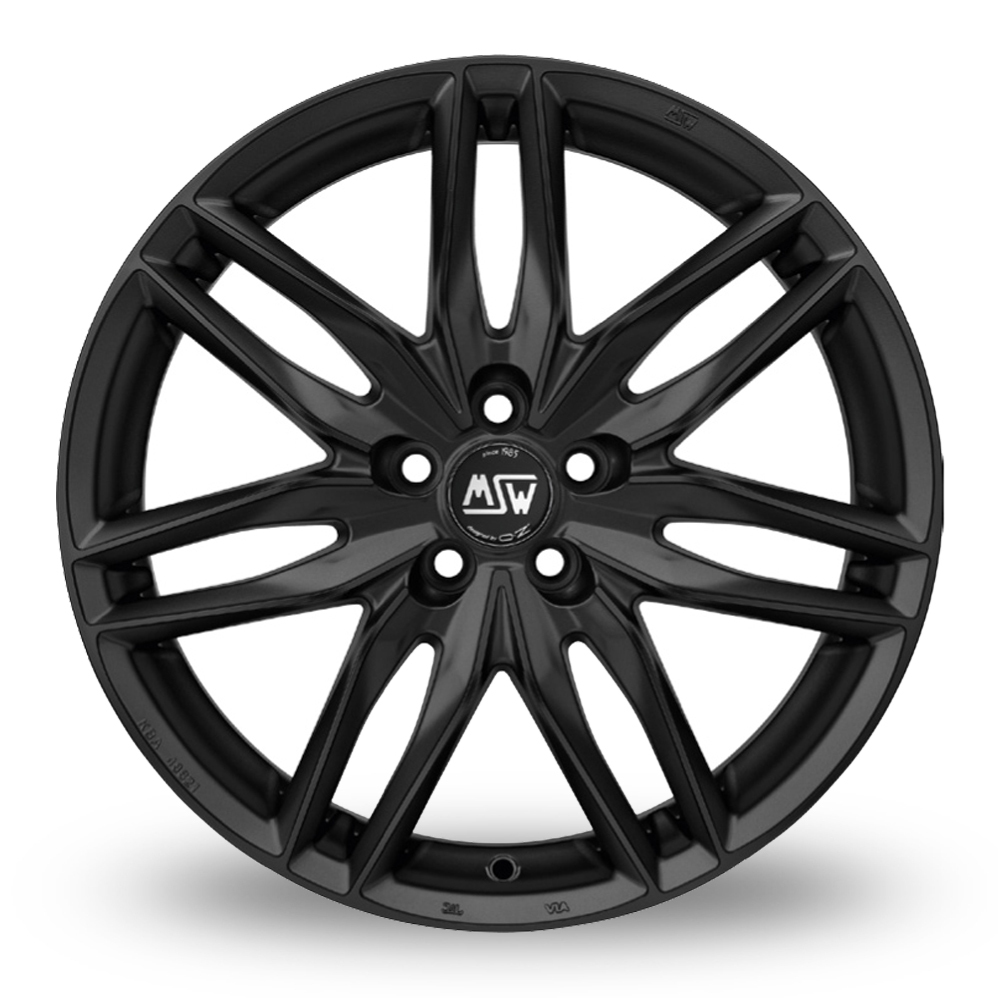 19" MSW (by OZ) 24 Matt Black Alloy Wheels