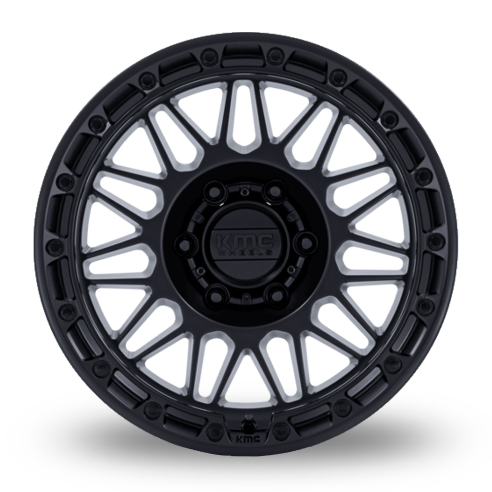 17" KMC KM555 Attack (USA Warehouse) Matt Black Alloy Wheels