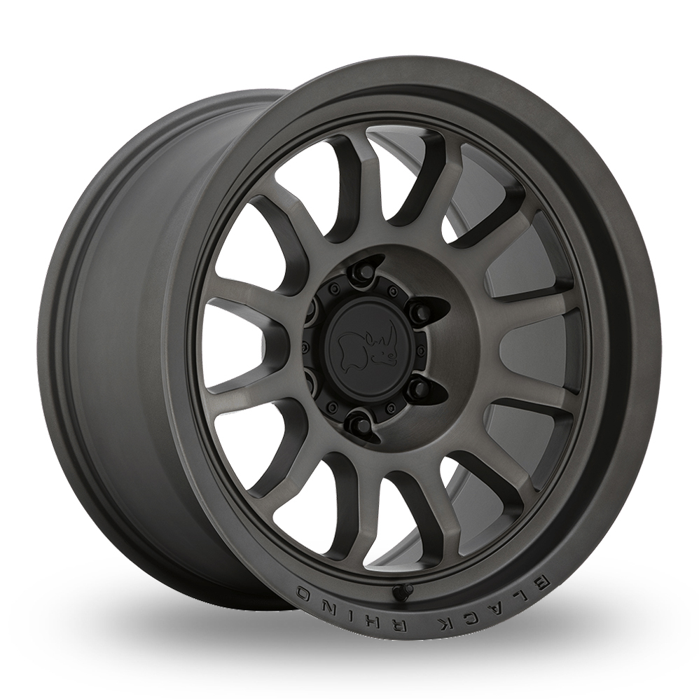 8.5x20 6x114.3 ET0 Black Rhino Rapid (EU Warehouse) (Matte Brushed Gunmetal) (76.1cb) (1111kg Load) (16.1kg Weight) Alloy Wheels