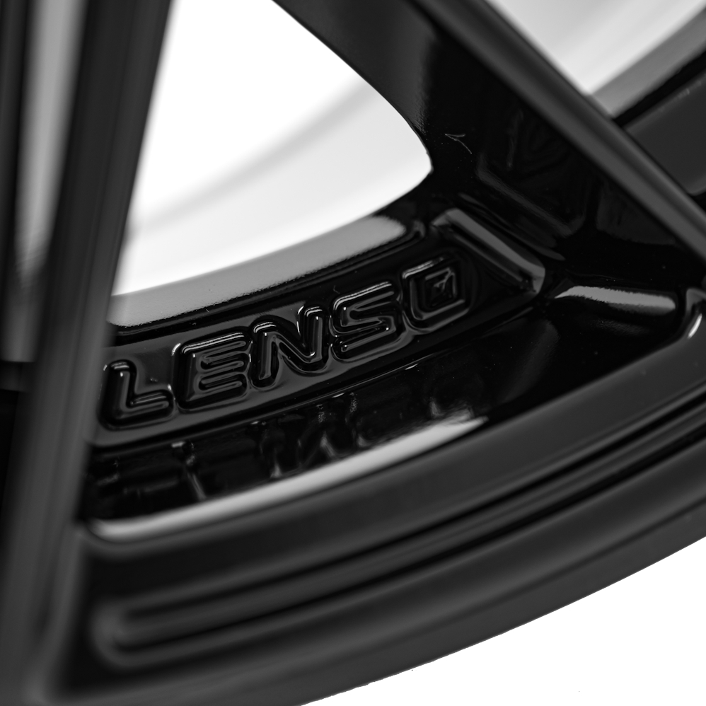 18" Lenso Ventus Gloss Black Alloy Wheels