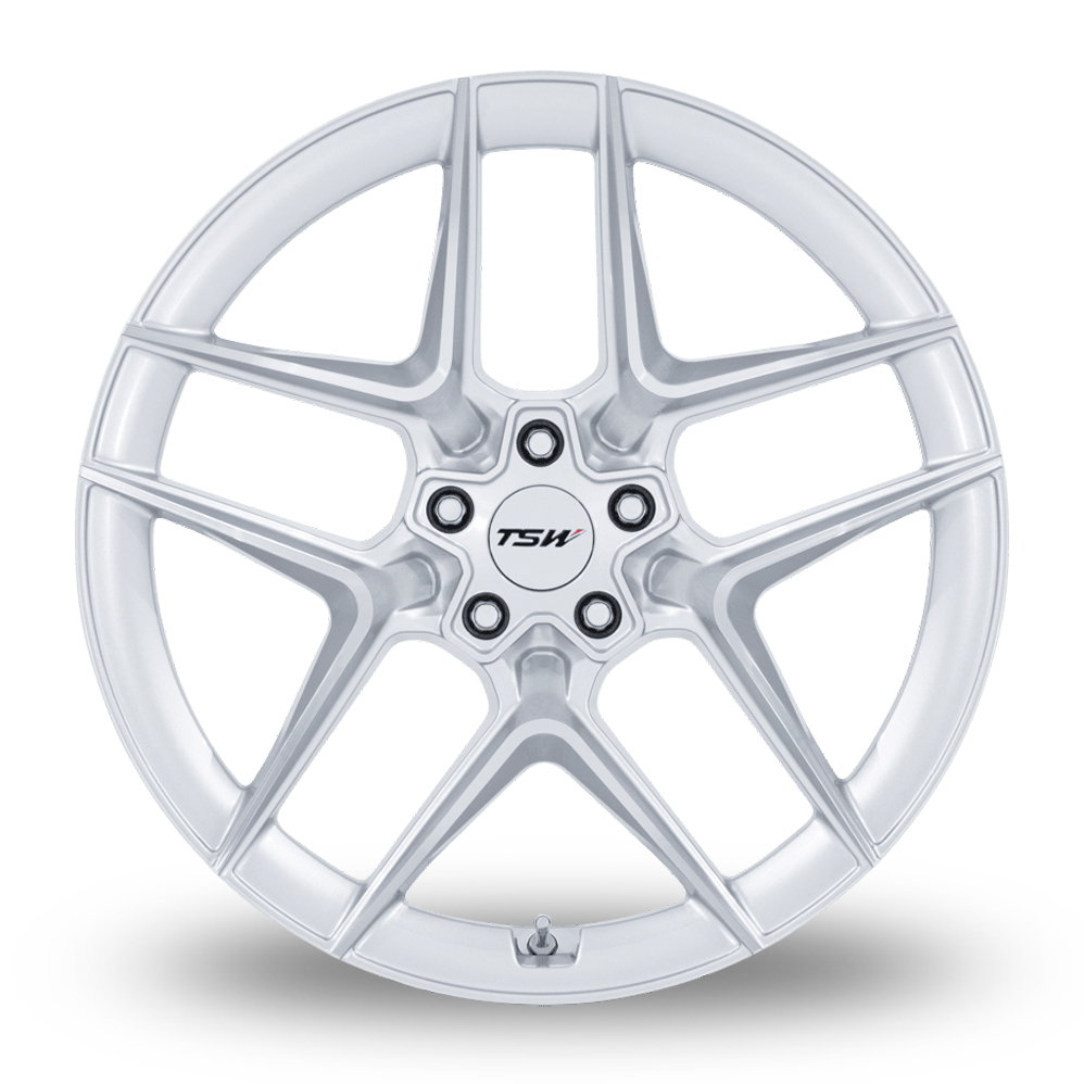 20" TSW TW008 Slipstream (USA Warehouse) Gloss Silver Polished Alloy Wheels