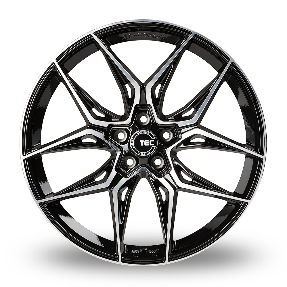 19" TEC Speedwheels GT9 Gloss Black Polished Alloy Wheels