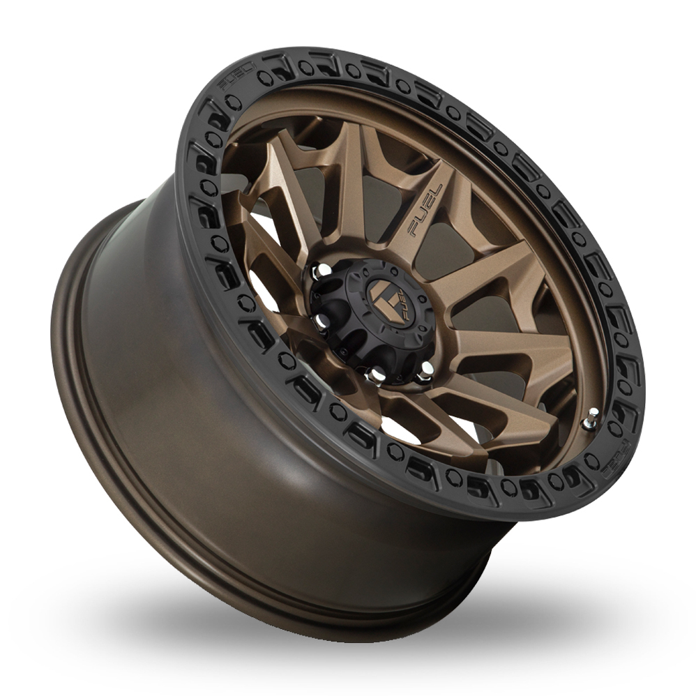 15" Fuel Off-Road D696 Covert Matt Bronze Black Bead Ring Alloy Wheels