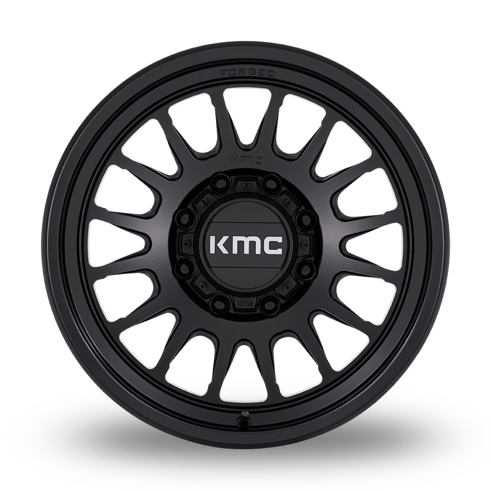18" KMC KM452 Impact Forged Monoblock Satin Black Alloy Wheels