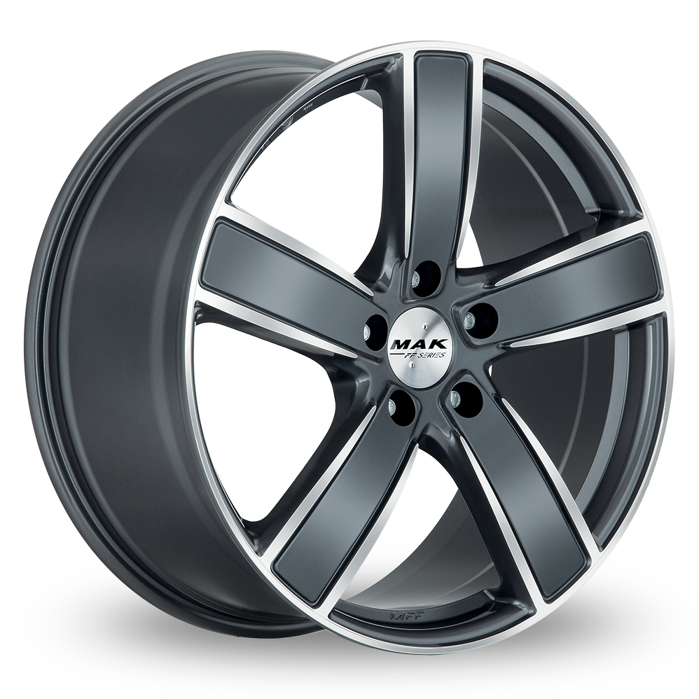 21" MAK Turismo-FF Gunmetal Mirror Alloy Wheels