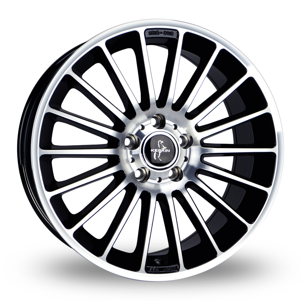 Keskin Tuning KT15 Black Polished Alloy Wheels