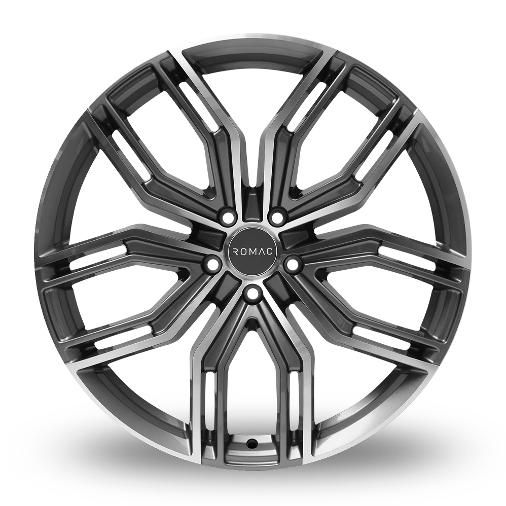 22" Romac Catalina Grey Polished Alloy Wheels