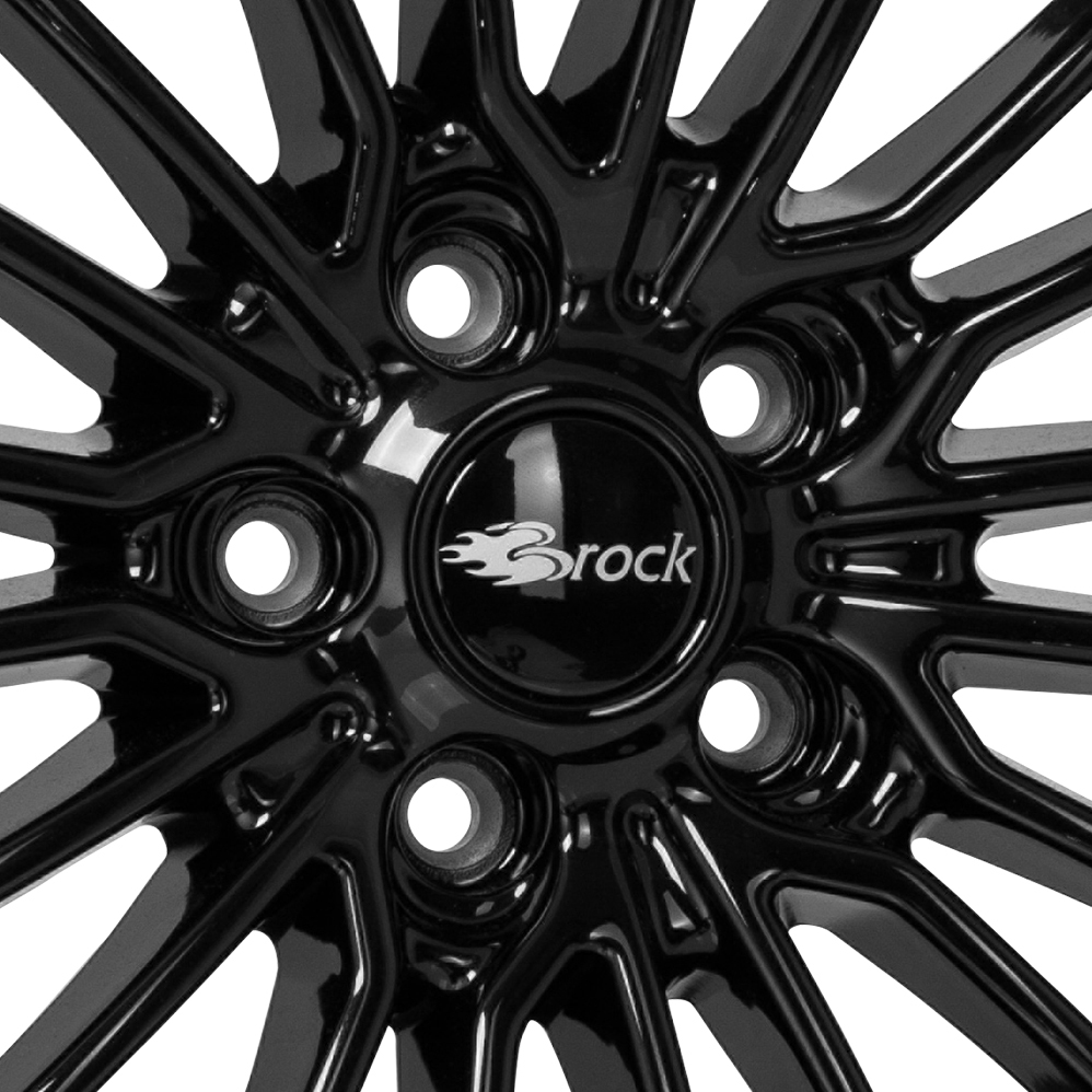 19" Brock B24 GP Gloss Black Alloy Wheels