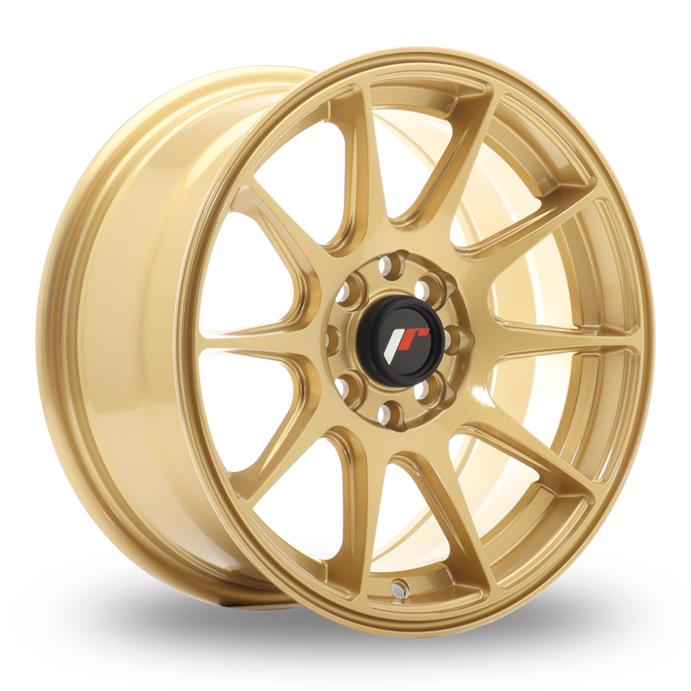 7x15 4x100/4x108 ET30 Japan Racing JR11 (Gold) (67.1cb) (550kg Load) (TH) (Precast) Alloy Wheels