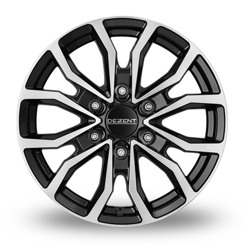 16" Dezent KC Black Polished Alloy Wheels