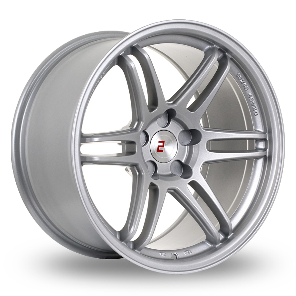 2FORGE ZF5 Matt Silver Alloy Wheels