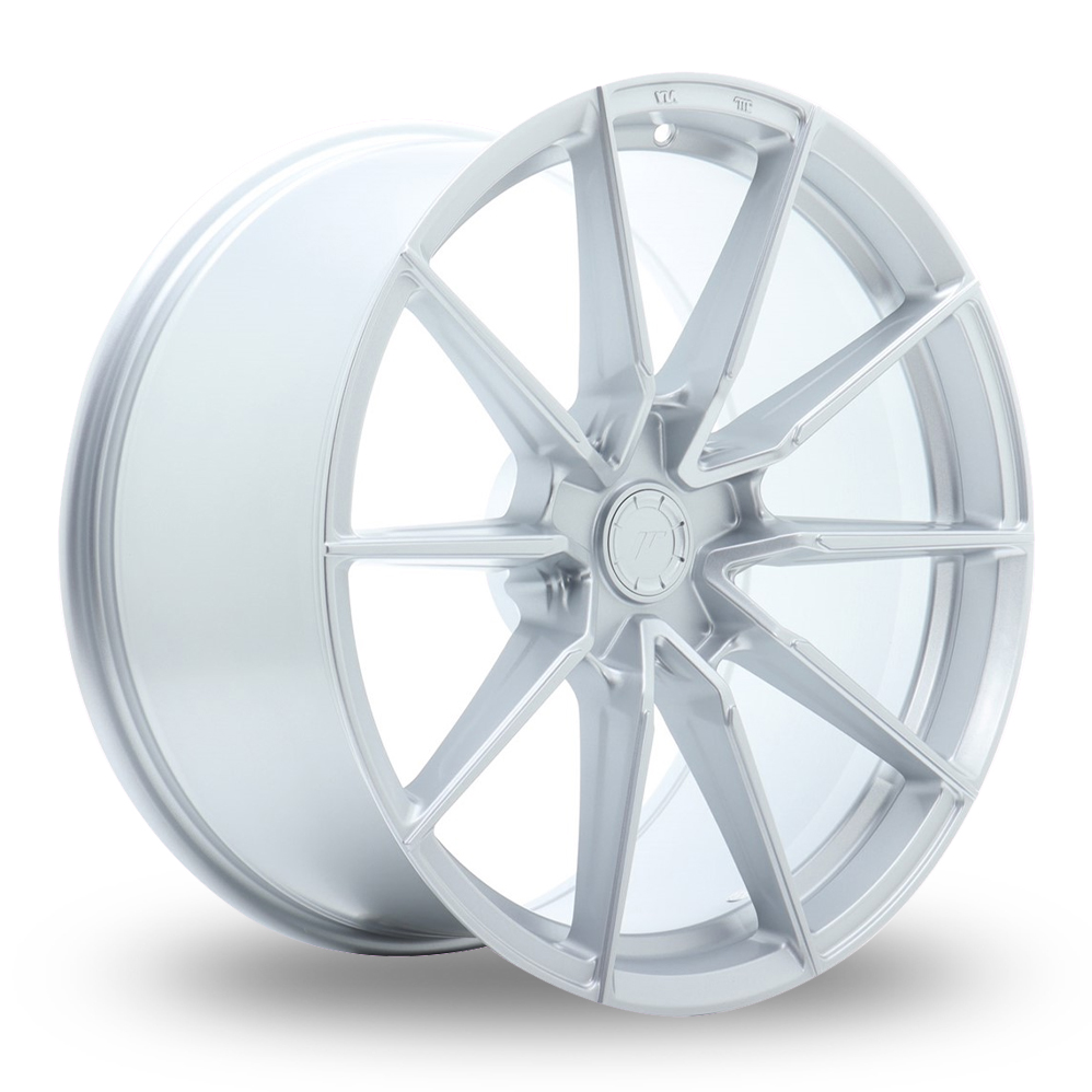 Japan Racing SL-02 (10x19) (Custom Fitment) Matt Silver Alloy Wheels