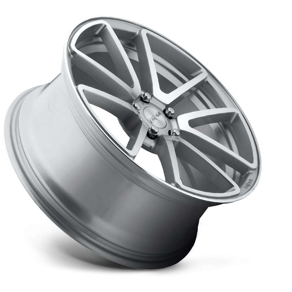 18" Rotiform R120 SPF Gloss Silver Machined Alloy Wheels