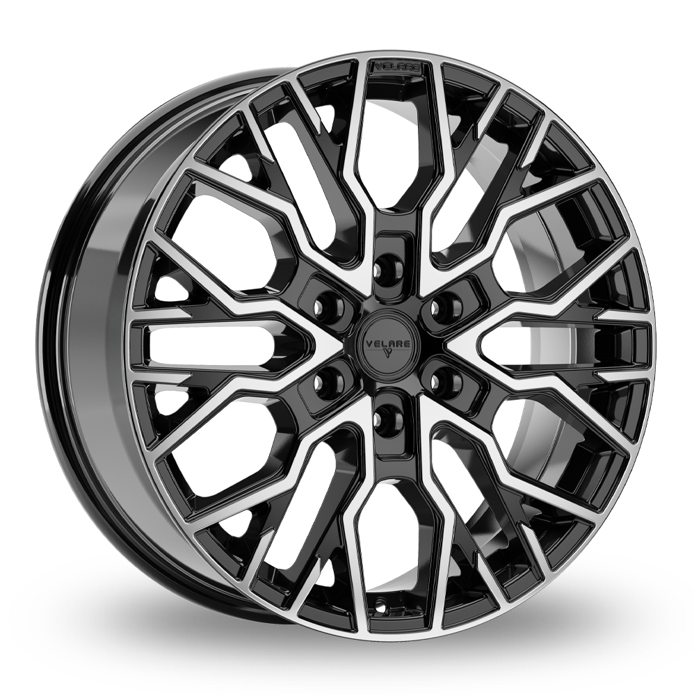 Velare VLR-6T Gloss Black Machined Alloy Wheels
