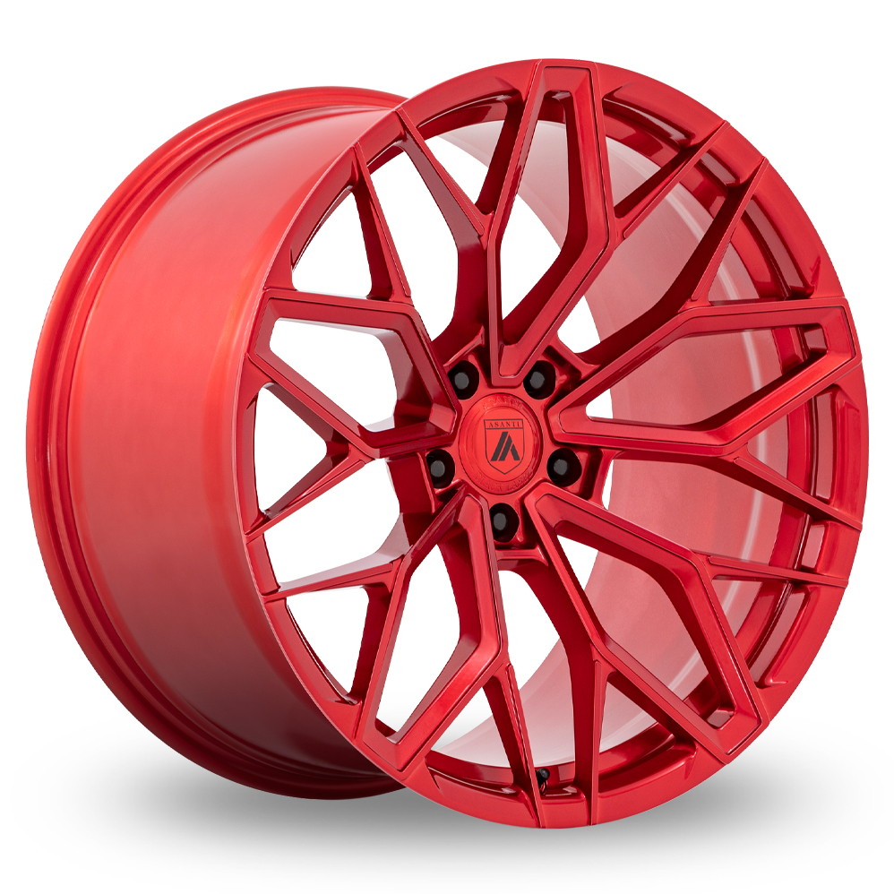 Asanti Black AB039 Mogul 5 (USA Warehouse) Candy Red Alloy Wheels
