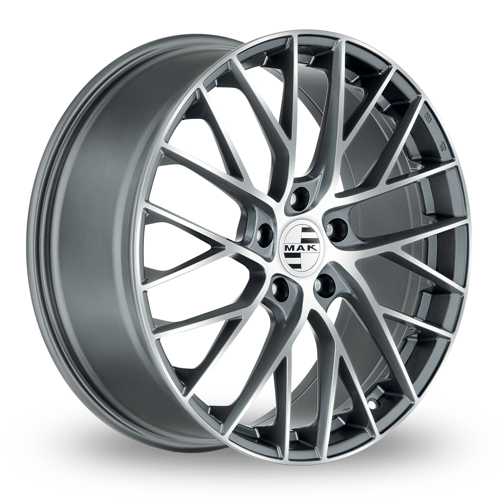 19" MAK Monaco Gunmetal Mirror Alloy Wheels