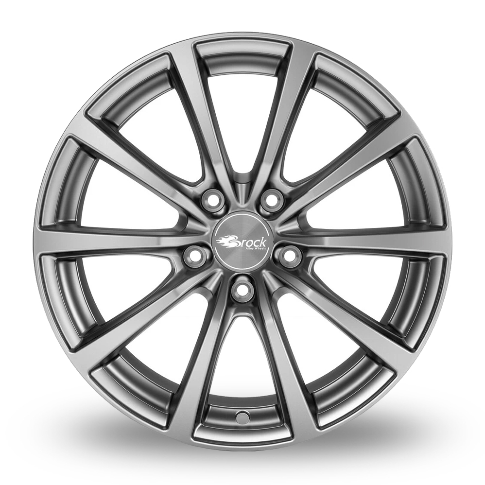 20" Brock B32 Titan Metallic Alloy Wheels