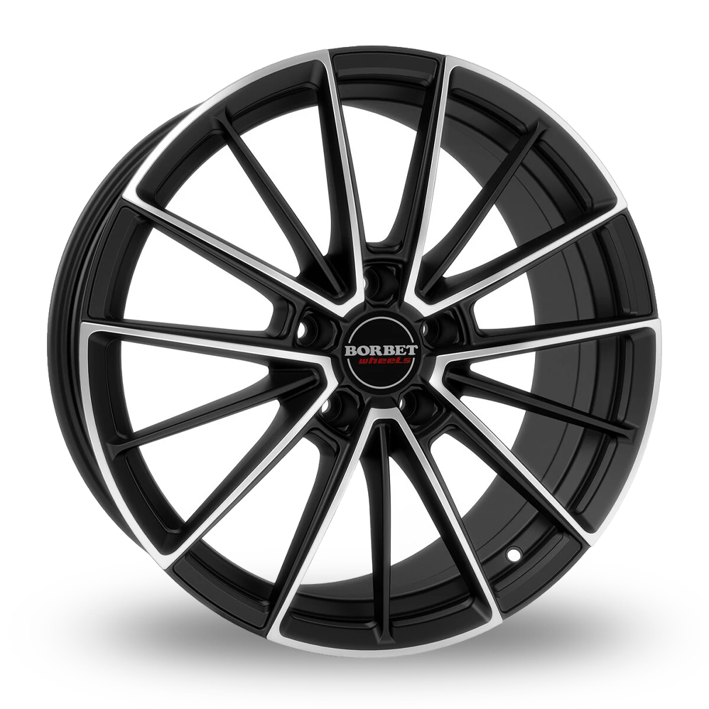Borbet FB2 Matt Black Polished Alloy Wheels