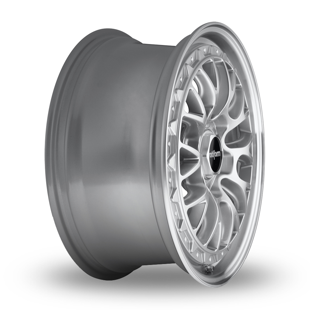 18" Rotiform R155 LSR (EU Warehouse) Gloss Silver Machined Alloy Wheels