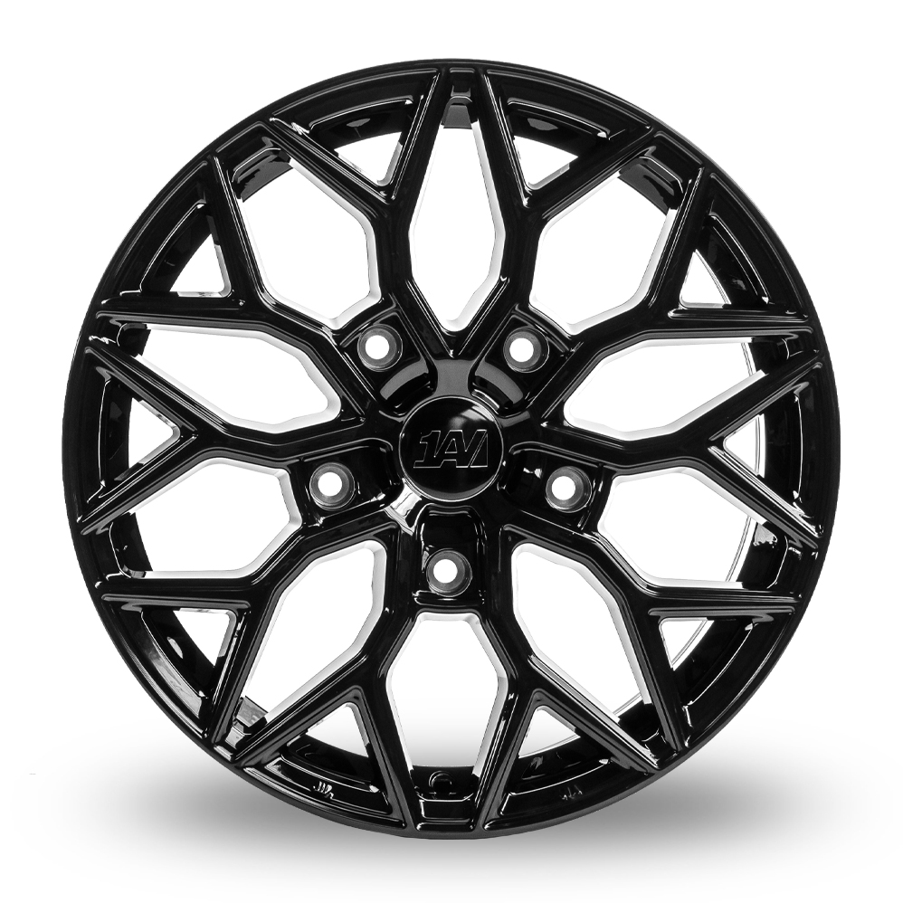 18" 1AV ZX12T Gloss Black Alloy Wheels