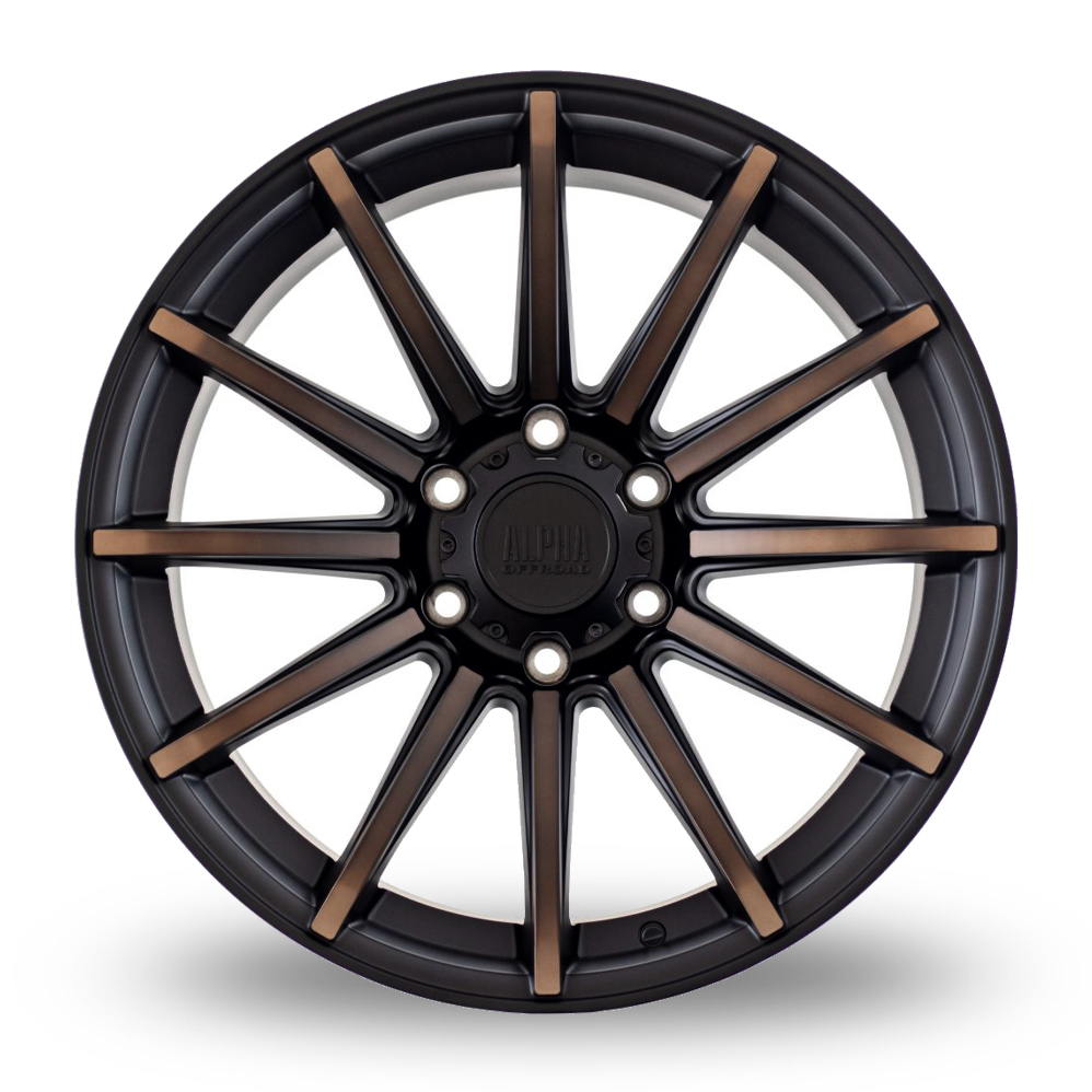 20" Alpha Off-Road Machete Satin Black Bronze Alloy Wheels