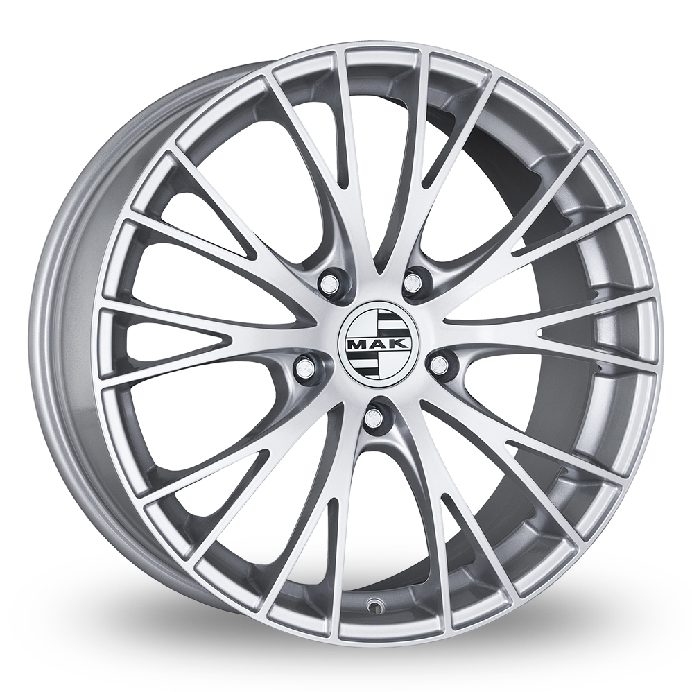 18" MAK Rennen Silver Alloy Wheels