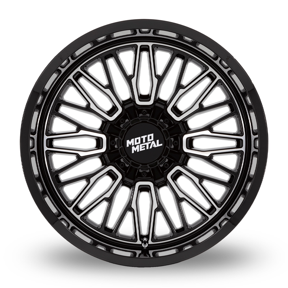 20" Moto Metal MO809 Stinger Gloss Black Machined Alloy Wheels