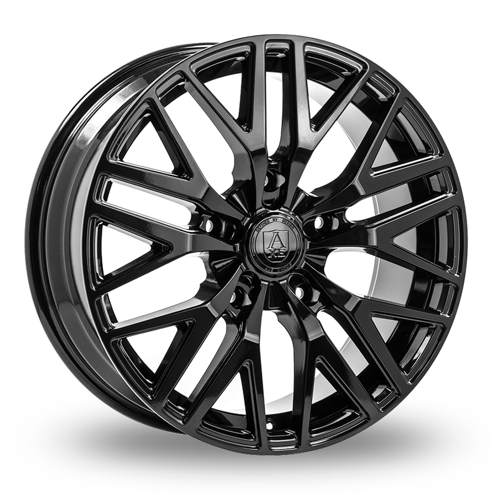 8x19 6x120 ET45 AXE EX30T (Gloss Black) (74.6cb) (1100kg Load) Alloy Wheels