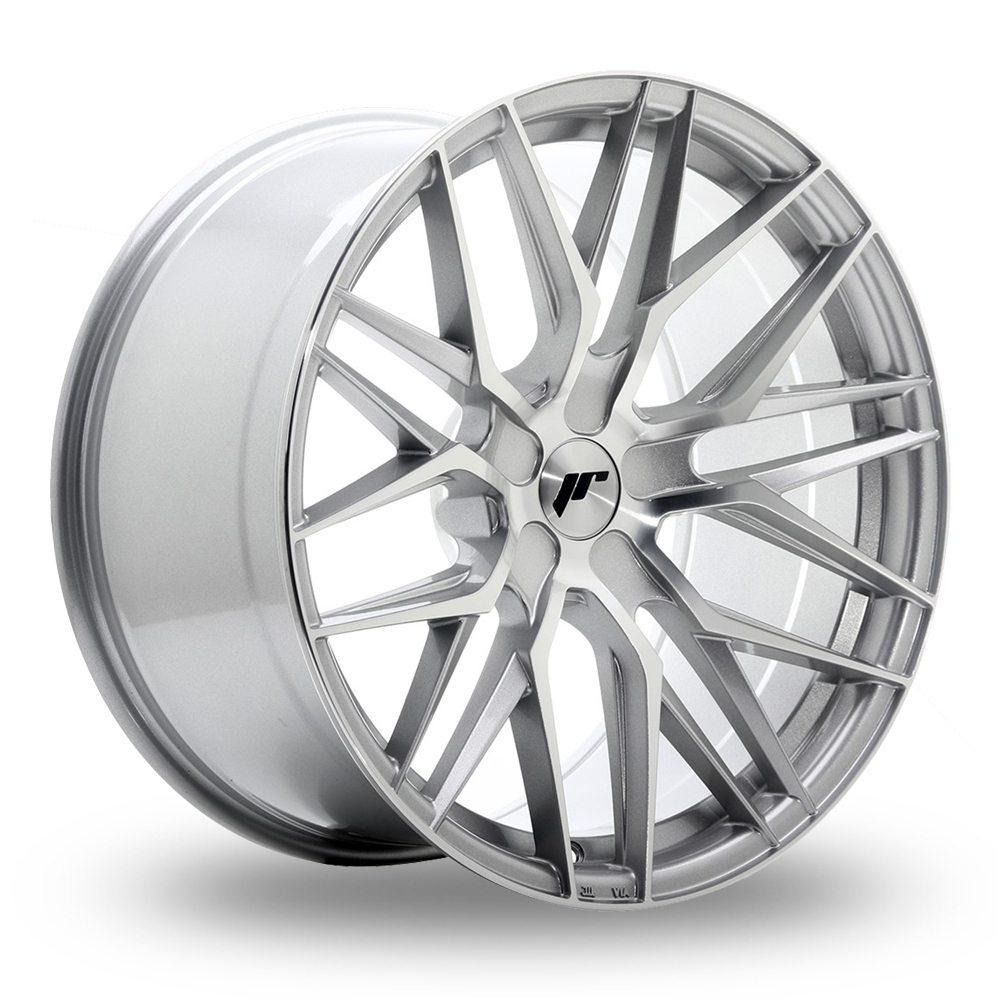 Japan Racing JR28 (10x20) (Custom Fitment) Silver Machined Face Alloy Wheels