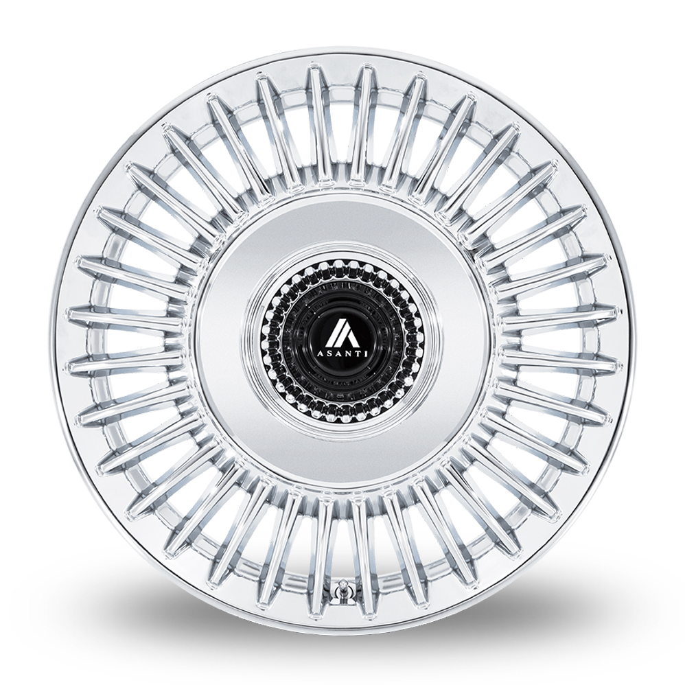 22" Asanti Black AB040 Tiara Chrome Alloy Wheels