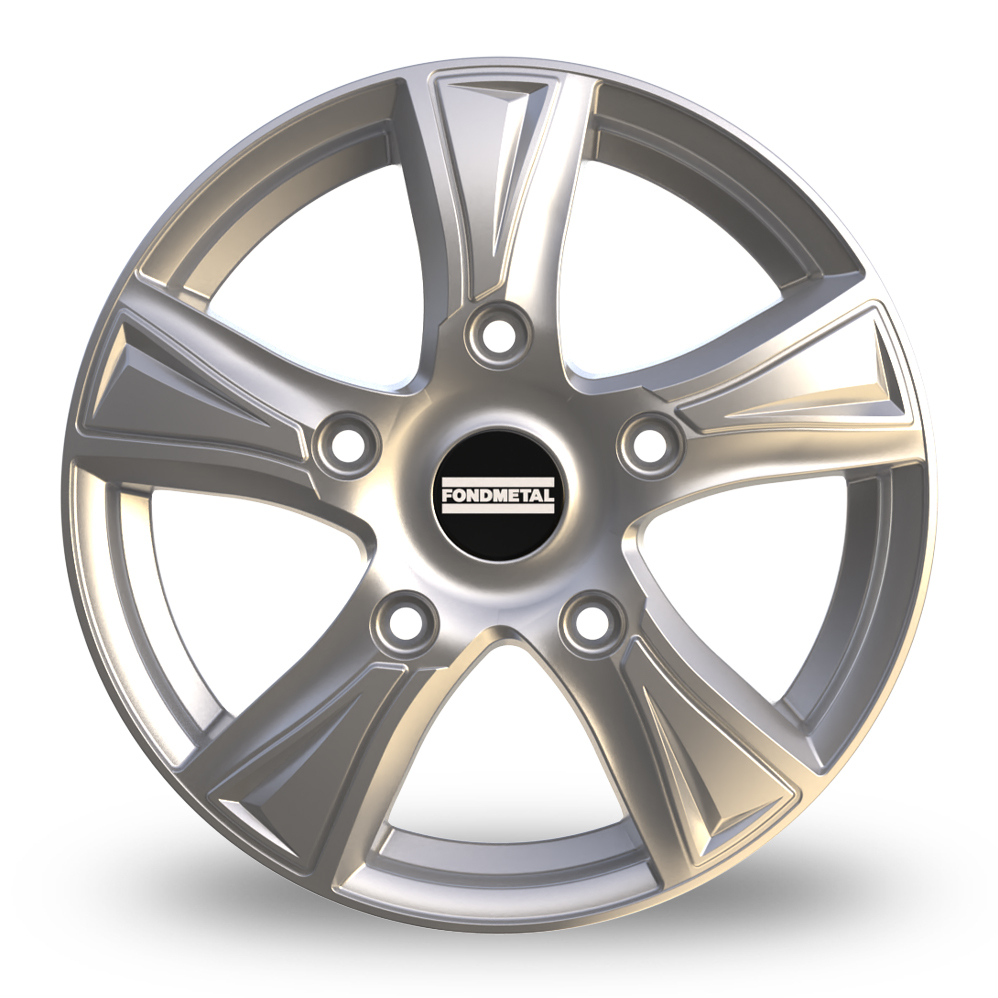 16" Fondmetal PRO1 Gloss Silver Alloy Wheels