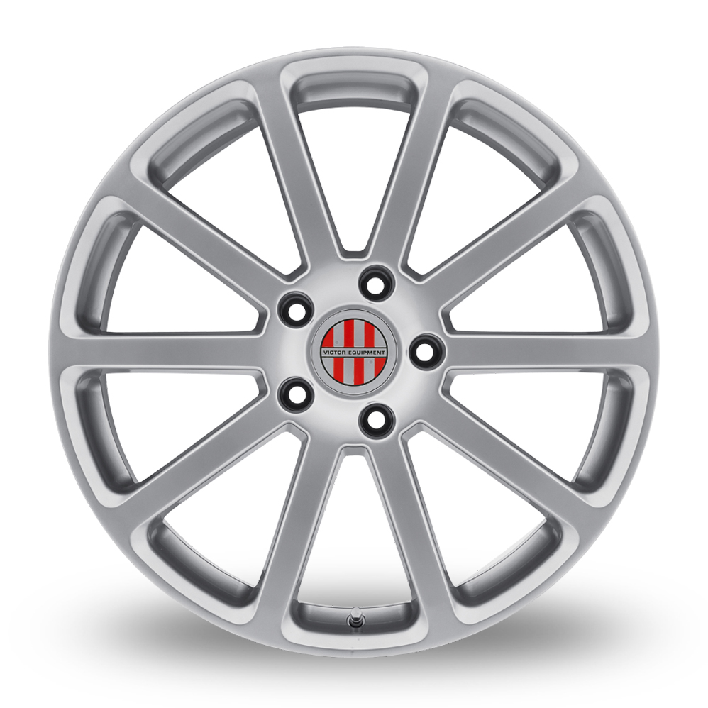 19" Victor Equipment Zehn Hyper Silver Alloy Wheels