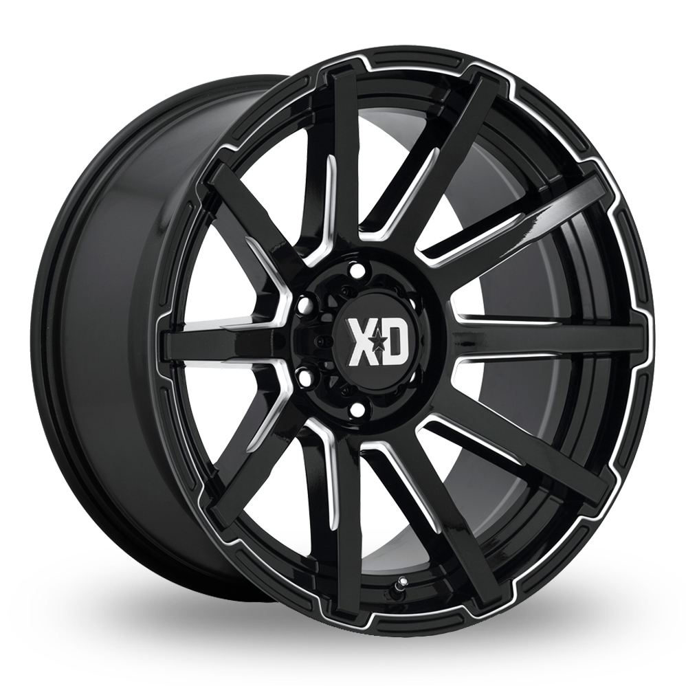 XD XD847 Outbreak (USA Warehouse) Gloss Black Milled Alloy Wheels