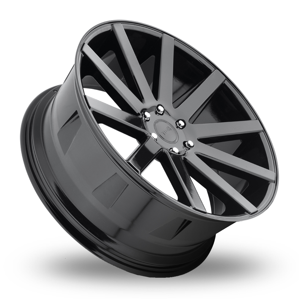 26" DUB S219 Shot Calla Gloss Black Alloy Wheels
