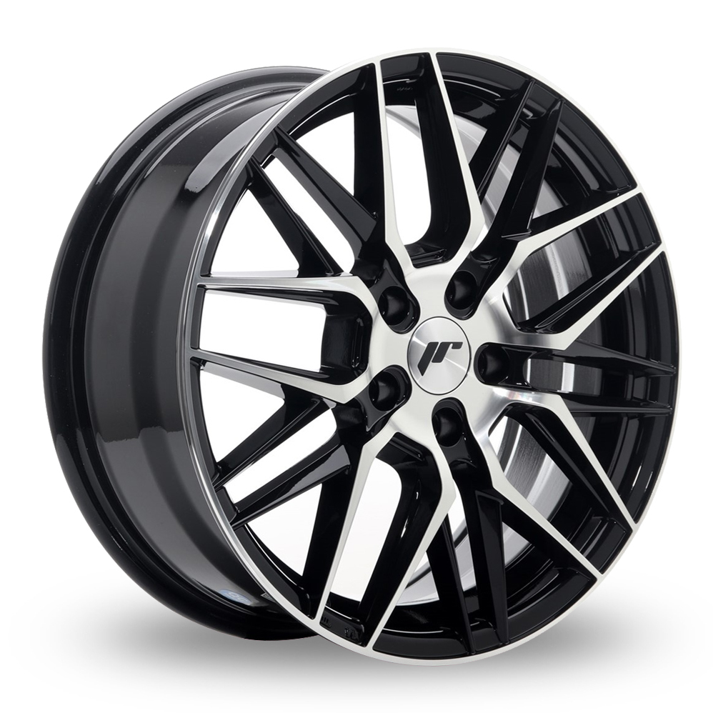 Japan Racing JR28 (7x17) Gloss Black Machined Face Alloy Wheels