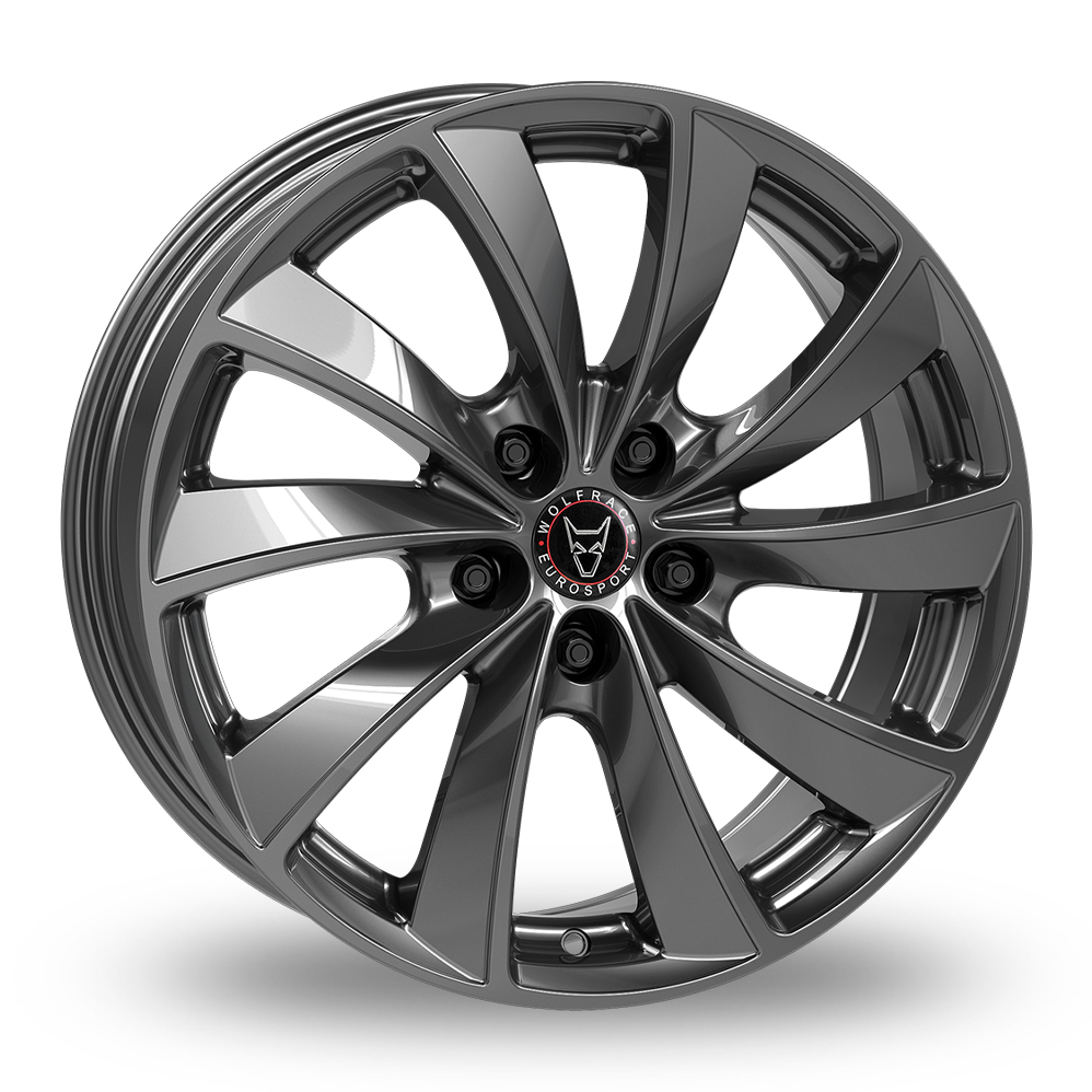 Wolfrace Eurosport TUV Lugano Dark Grey Alloy Wheels