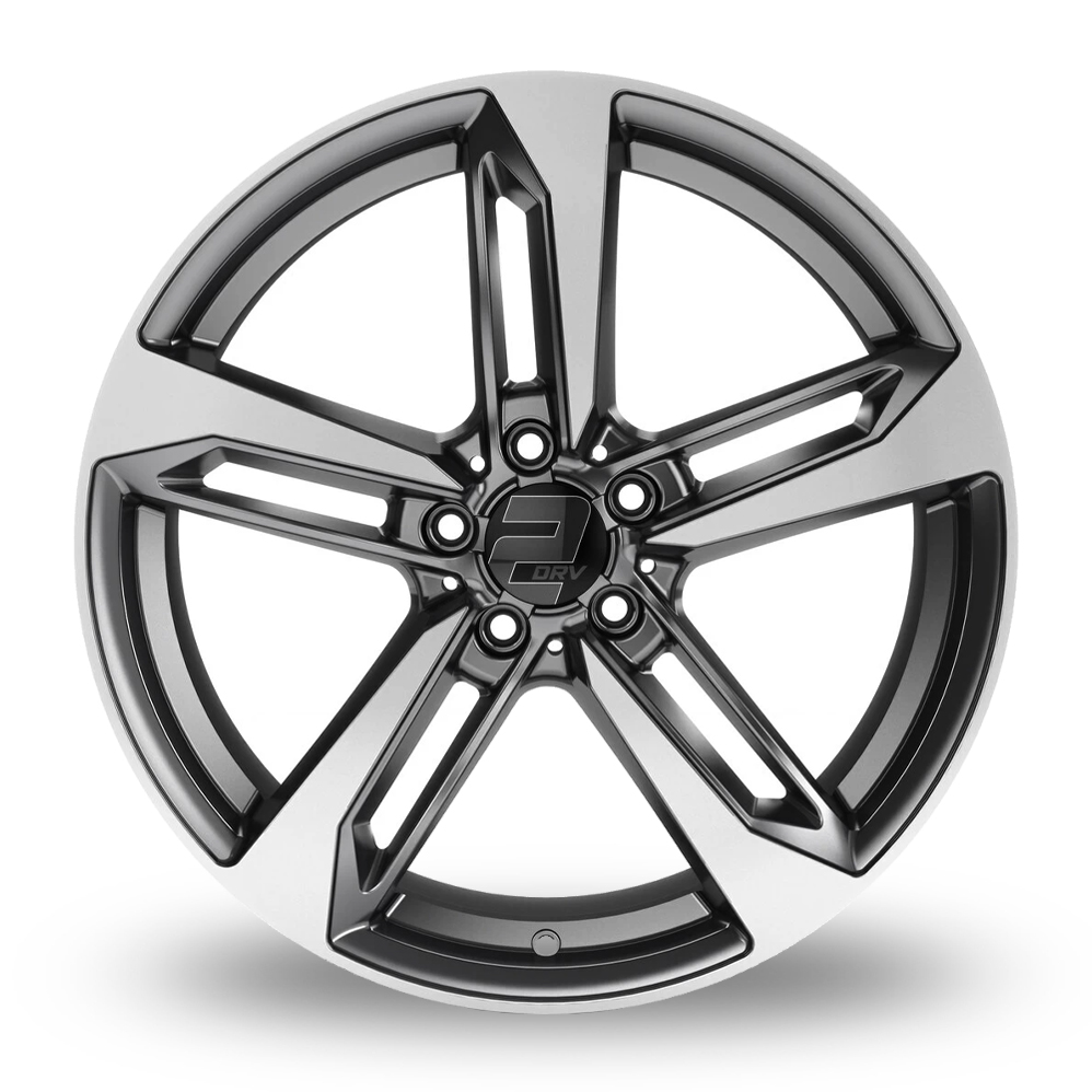 19" 2DRV WH36 Dark Gunmetal Machined Alloy Wheels