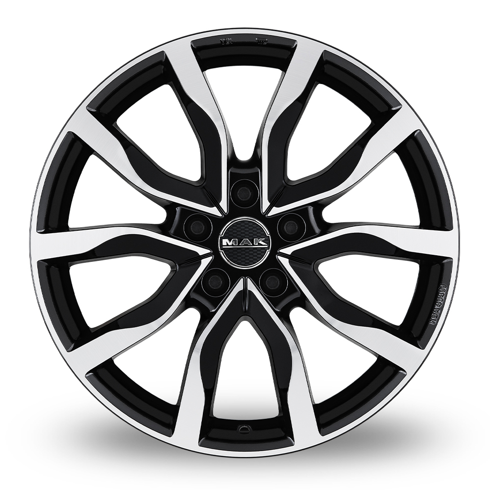 19" MAK Highlands Black Mirror Alloy Wheels