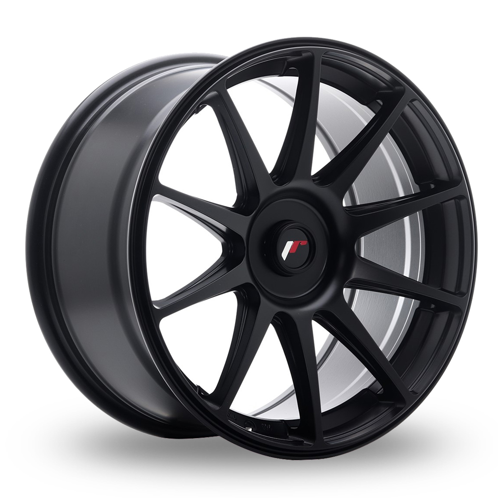 Japan Racing JR11 (8.5x18) (Custom Fitment) Matt Black Alloy Wheels