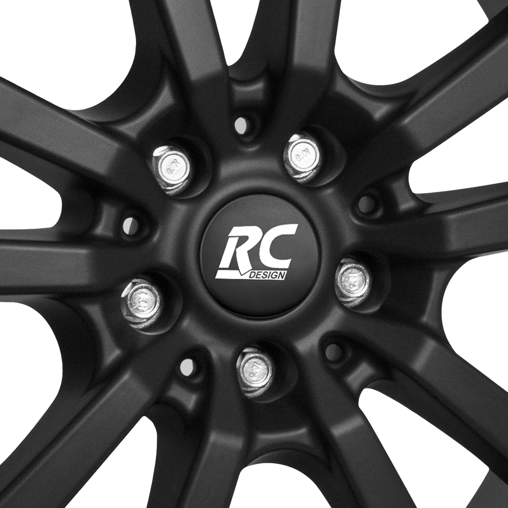 18" RC Design RC25 T Matt Black Alloy Wheels