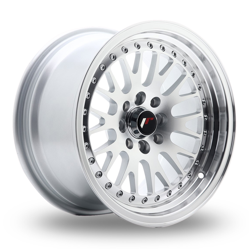 Japan Racing JR10 (8x15) Silver Machined Face Alloy Wheels