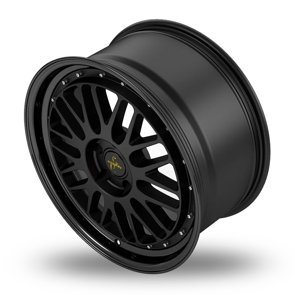 18" Keskin Tuning KT22 Matt Black Alloy Wheels