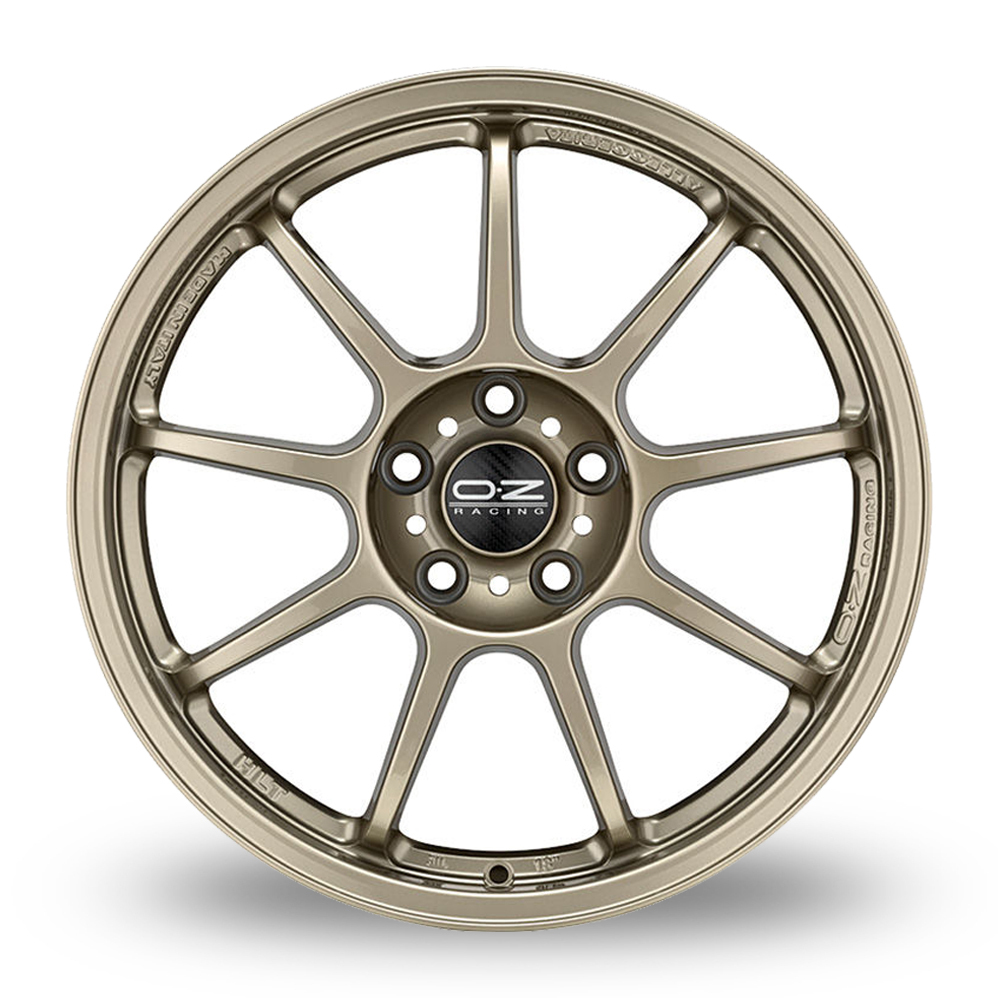 17" OZ Racing Alleggerita HLT 5F White Gold Alloy Wheels